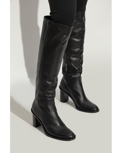 Max Mara Black Leather Boots