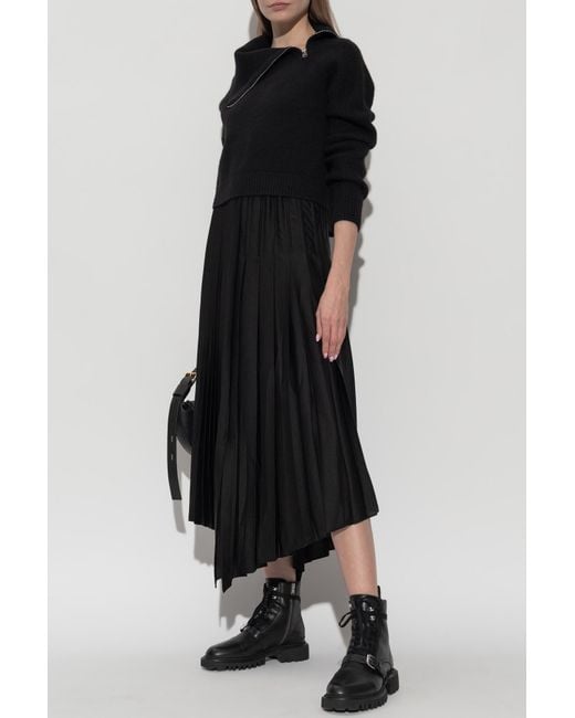 AllSaints Black Two-Piece Dress "Jax"