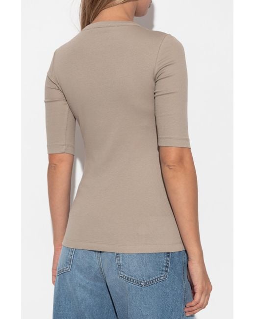 Fabiana Filippi Blue Cotton T-Shirt