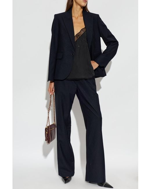 Zadig & Voltaire Blue Blazer 'Vavy'
