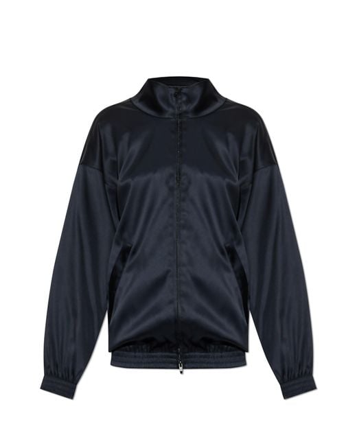 Balenciaga Black Jacket With Stand-Up Collar