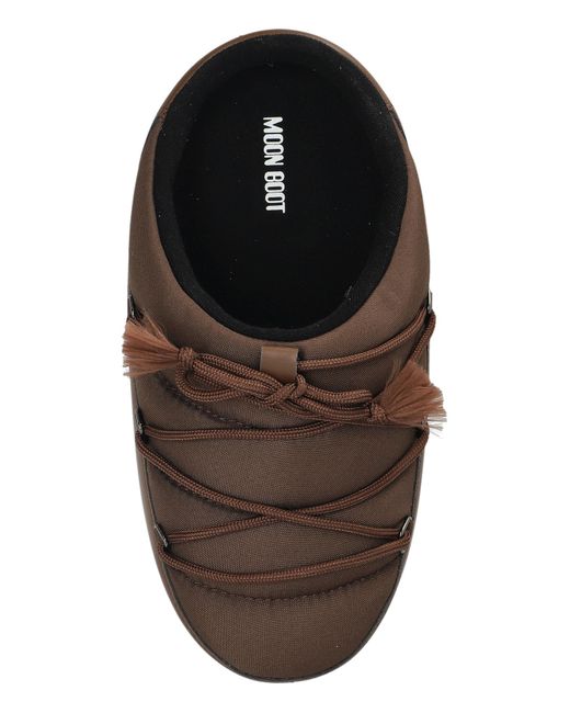 Moon Boot Brown 'Mb Evx Nylon' Slides for men