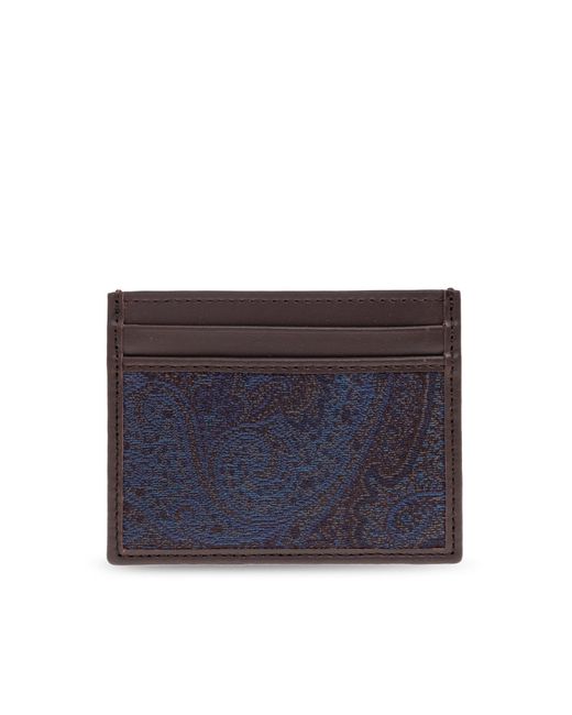 Etro Blue Card Case for men