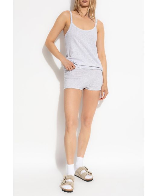 American Vintage Gray Top With Straps