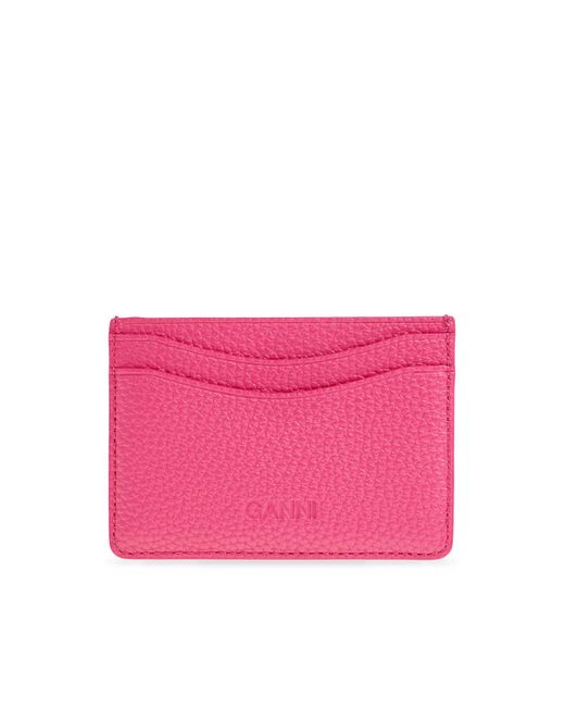 Ganni Pink Card Case
