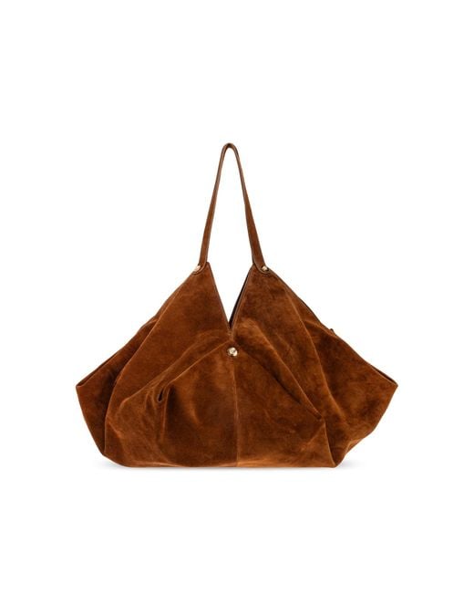 Versace Brown Protea Large Bag