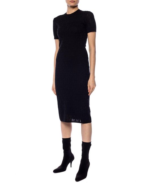 Fendi Blue Monogram Dress