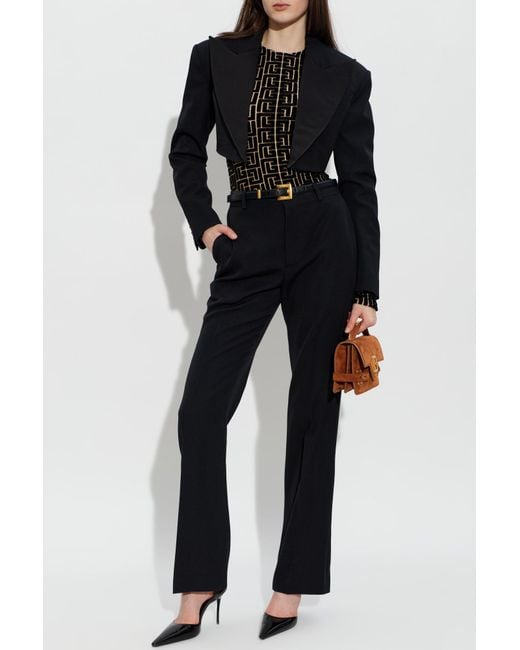 Balmain Black Wool Blazer
