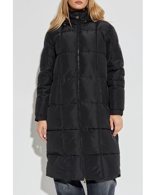 EA7 Black Quilted Padded Coat
