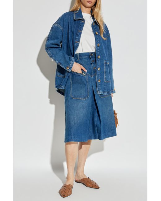Anine Bing Blue Denim Jacket "Luca"