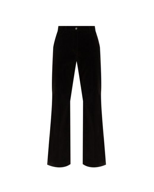 Ferragamo Black Corduroy Trousers