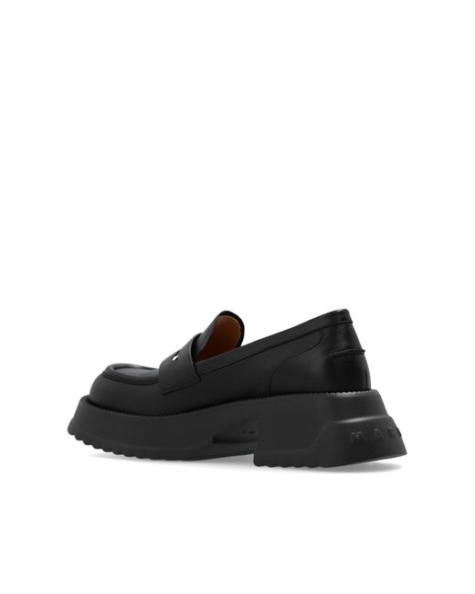 Marni Black Platform Loafers,