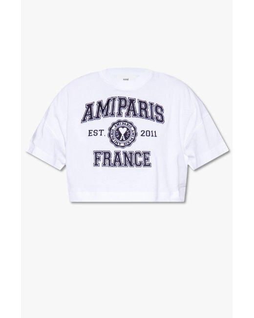 France Light Blue Cropped T-Shirt