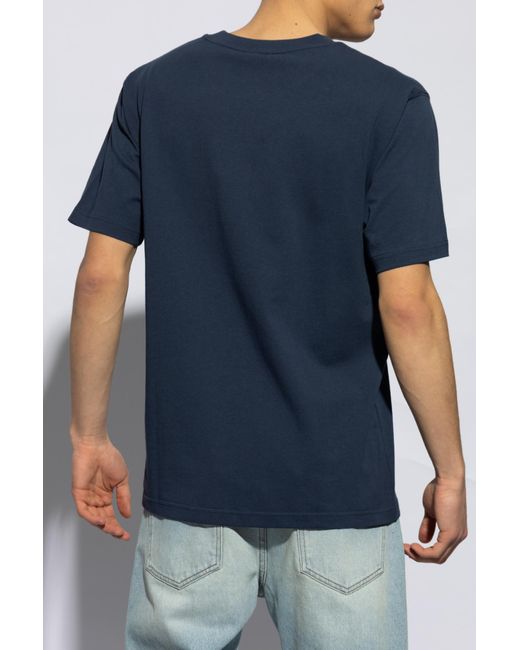 New Balance Blue Cotton T-Shirt for men