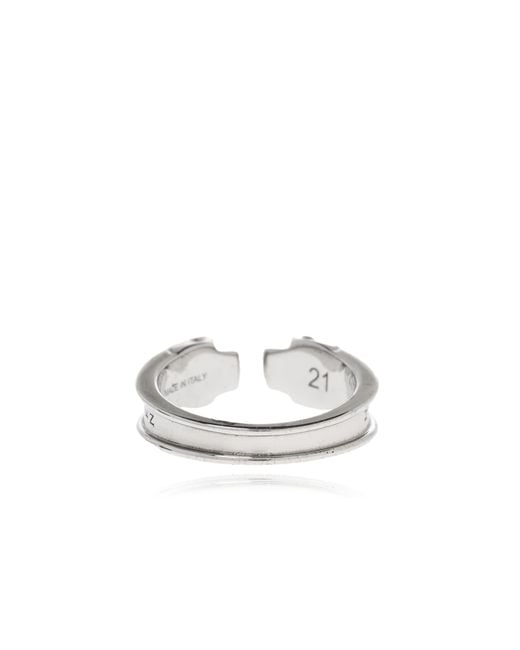 McQueen Metallic Brass Ring for men