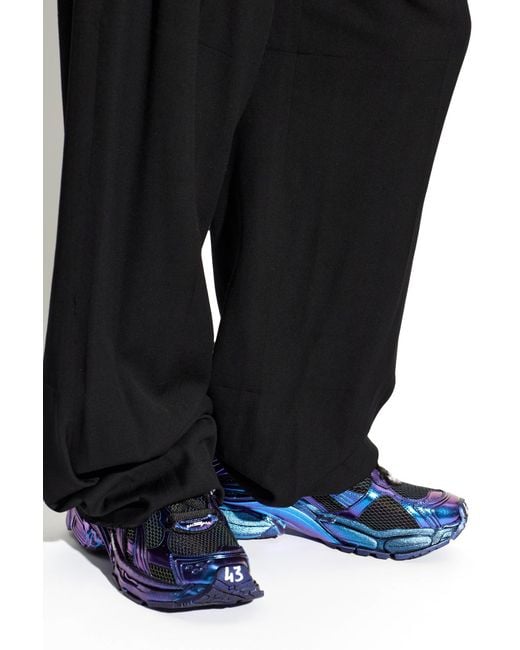 Balenciaga Blue 'Runner' Sports Shoes for men