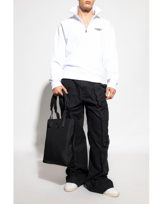 DSquared² Black Cargo Trousers for men