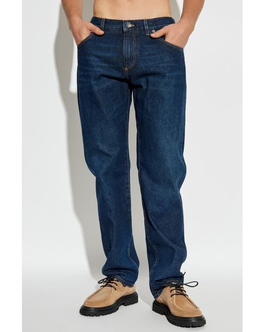 Dolce & Gabbana Blue Straight-Leg Jeans for men