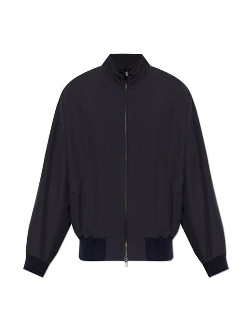 Fear Of God Blue Jacket With Stand-Up Collar for men