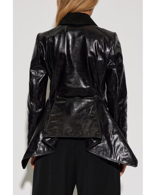 McQueen Black Leather Jacket