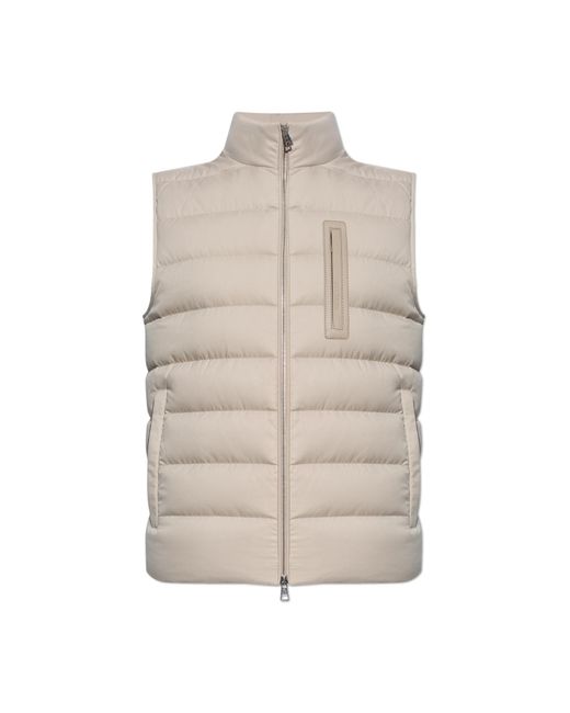 Moncler Natural Down Vest ‘Giaf’ for men