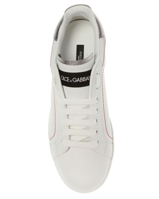 Dolce & Gabbana White Logo Sneakers