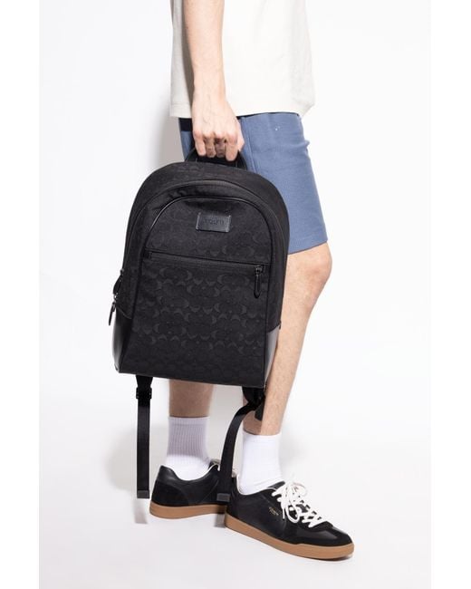 COACH Black Backpack Theo for men