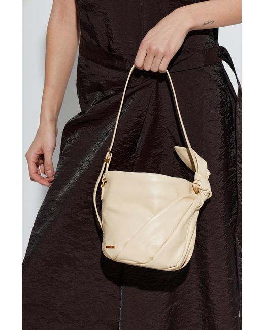 ROTATE BIRGER CHRISTENSEN White Leather Shoulder Bag