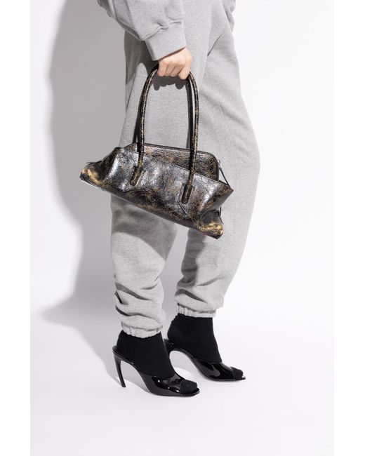 The Attico Gray Handbag "la Passeggiata Small",