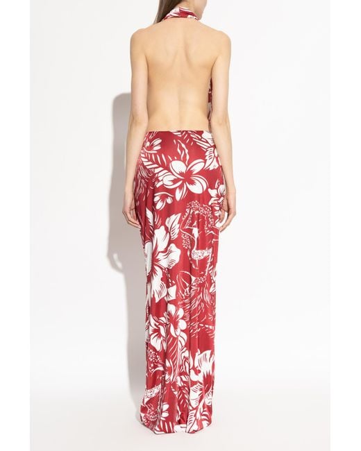 DSquared² Red Backless Dress