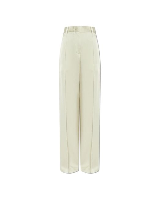 Jil Sander White Loose-Fit Trousers