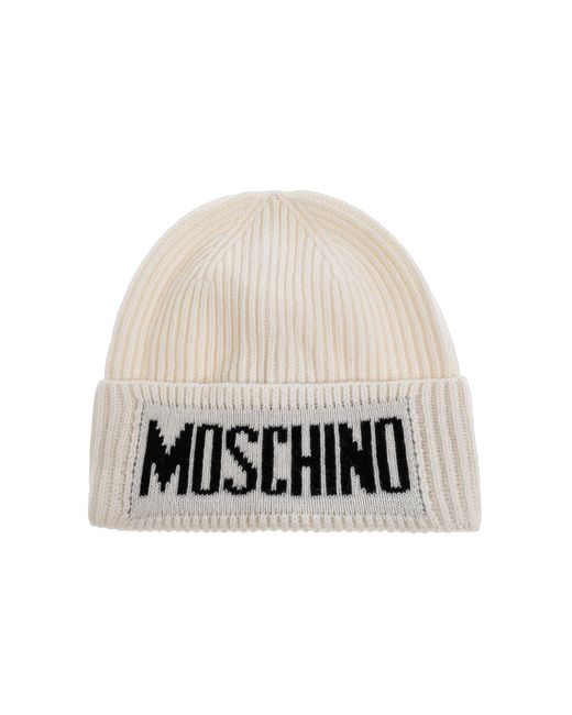 Moschino Black Cap With Logo