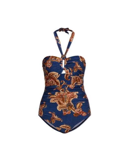 Zimmermann Blue One-Piece Swimsuit