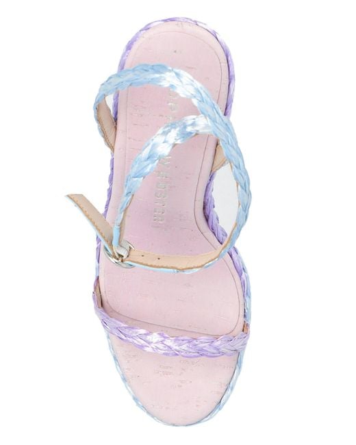 Sophia Webster Blue 'valentina' Wedge Sandals,