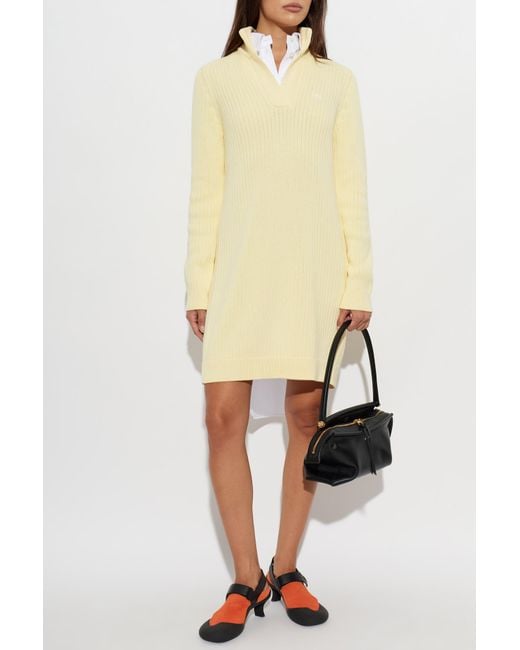 Loewe White Logo Dress