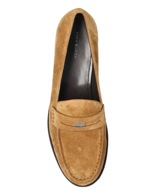 Tory Burch Brown 'Penny' Loafers Shoes