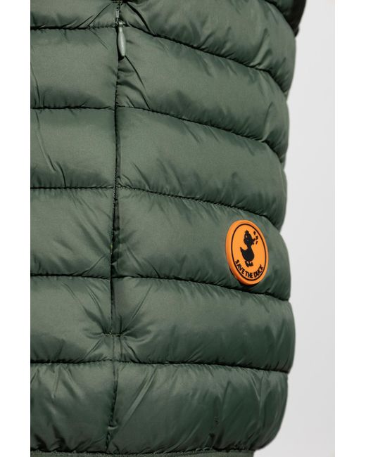 Save The Duck Green Padded Vest Adam for men