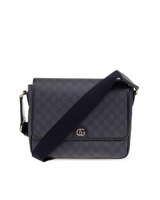 Gucci Blue 'ophidia Medium' Shoulder Bag, for men