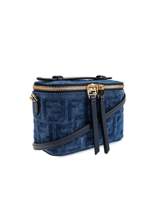 Fendi Blue "Vanity" Hand Bag