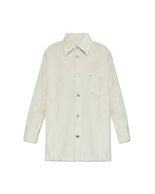 AMI White Corduroy Shirt