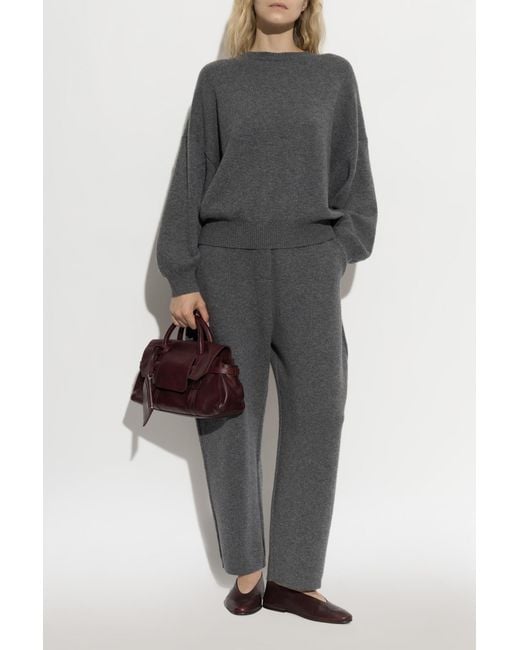 Lisa Yang Black 'Wrenda' Cashmere Trousers