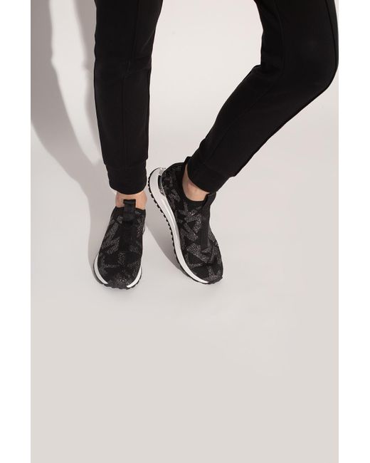 Michael Kors Black 'bodie' Slip-on Sneakers