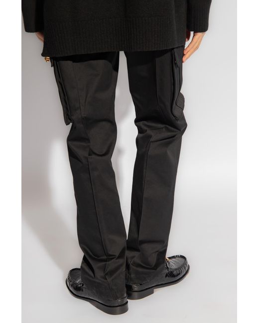 Versace Black Cargo Trousers, for men