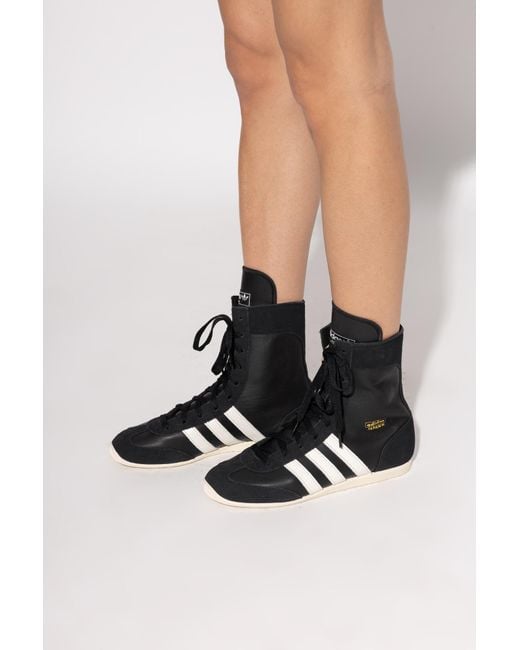 Adidas Originals Black Ankle-High Sports Shoes 'Japan'