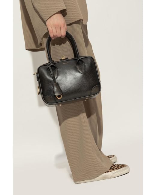 ハンドバッグ Golden  Deluxe Brand Black Leather Vita Handbag Golden Goose Handbag Vita in Black | Lyst
