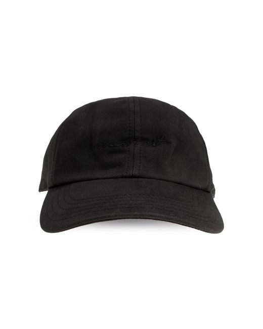 Isabel Marant Black Baseball Cap 'Tomas'