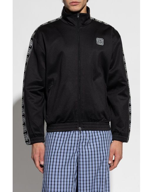 Vetements Black Lightweight Jacket With Logo for men