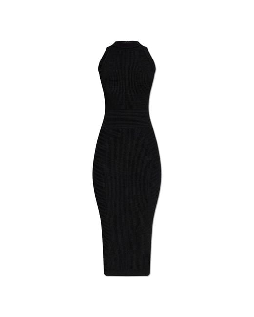 Balmain Black Fitted Dress