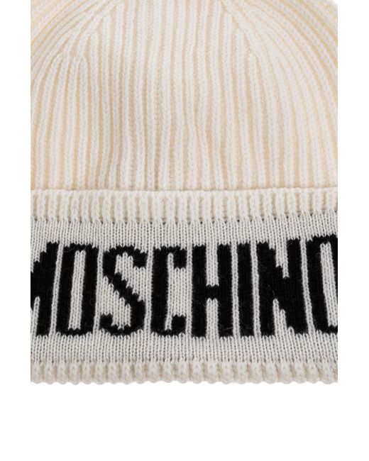 Moschino Black Cap With Logo