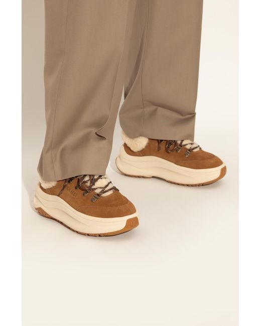 Moon Boot Brown 'Moon247 City Shearling' Sports Shoes